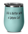 Sphynx Cat Wine Glass Z7256