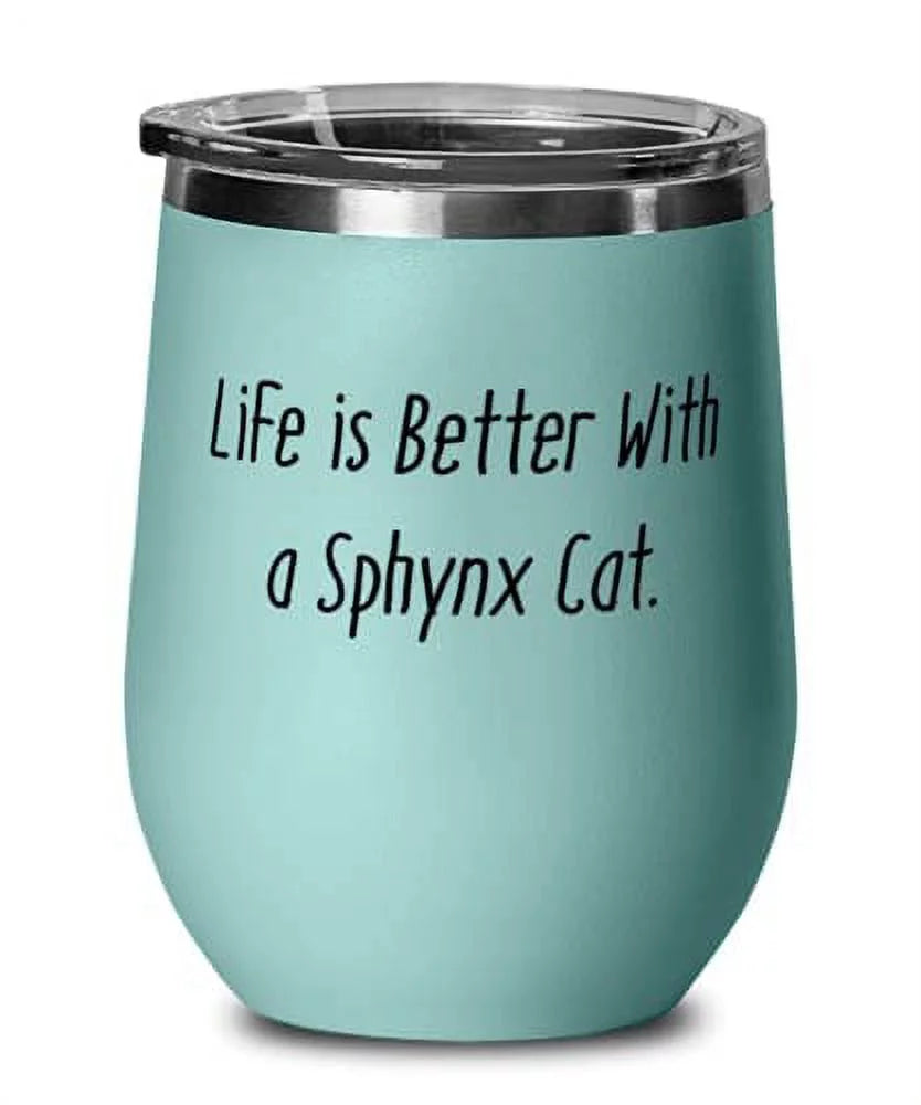 Sphynx Cat Wine Glass Z7256