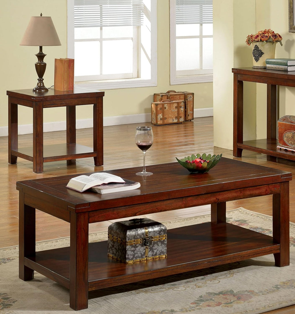 3-Piece Wood Coffee Table Set B936
