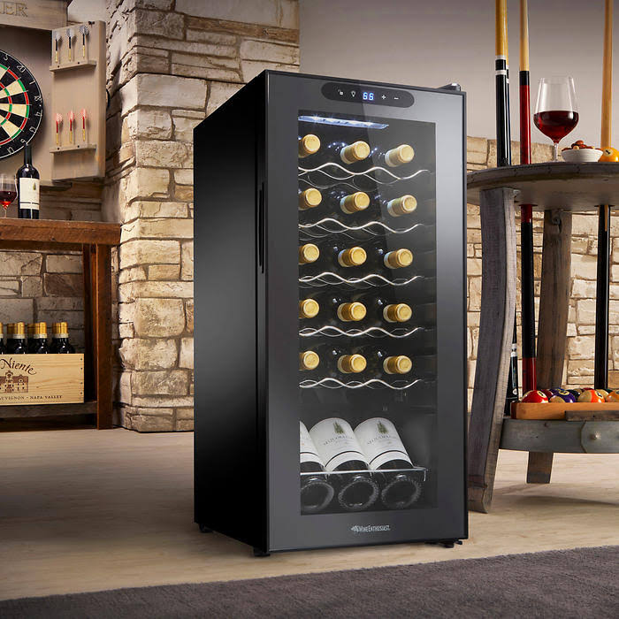 18 Bottle Single Zone Compressor Wine Cooler Z723