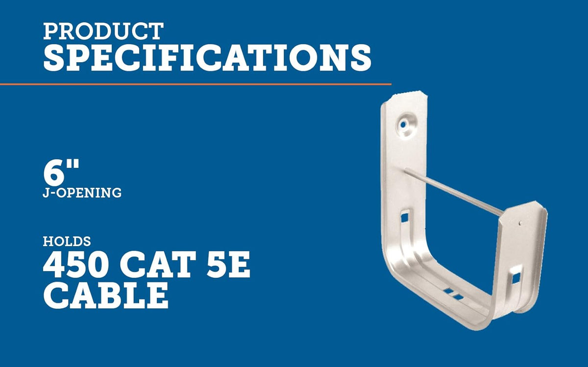 6 Cable Support J-Hook O911