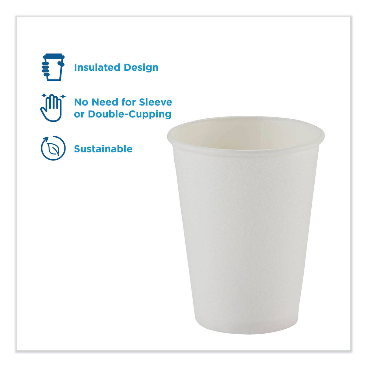 White 12 oz. Hot/Cold Cups J2181