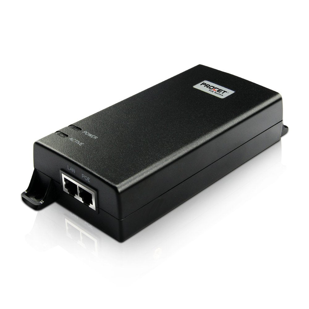 Single Port Gigabit Power Over Ethernet Active PoE Injector 60W 55V Q348986