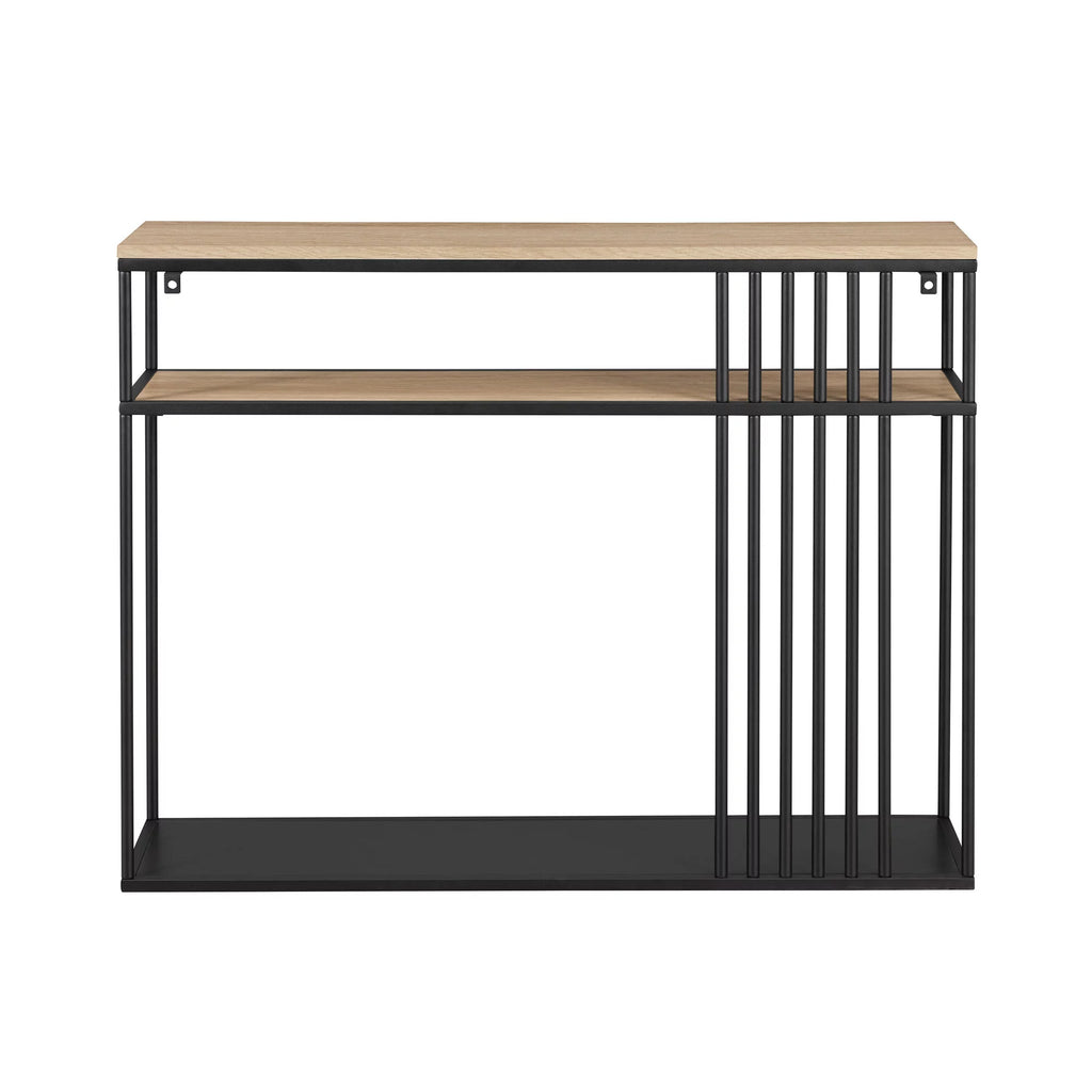 41" Slatted-Side Metal Console Table Z231616