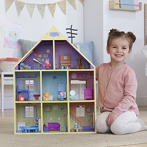 Wooden Playhouse with 2 Figures and 29 Accessories L635707