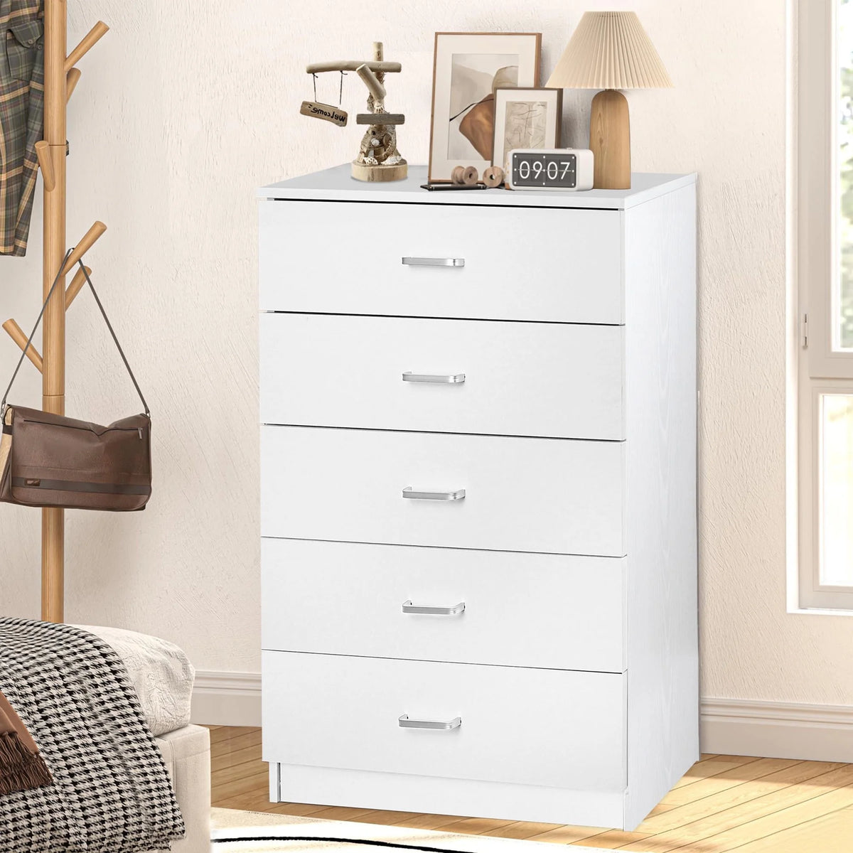 Black 5 Drawer Dresser V87286