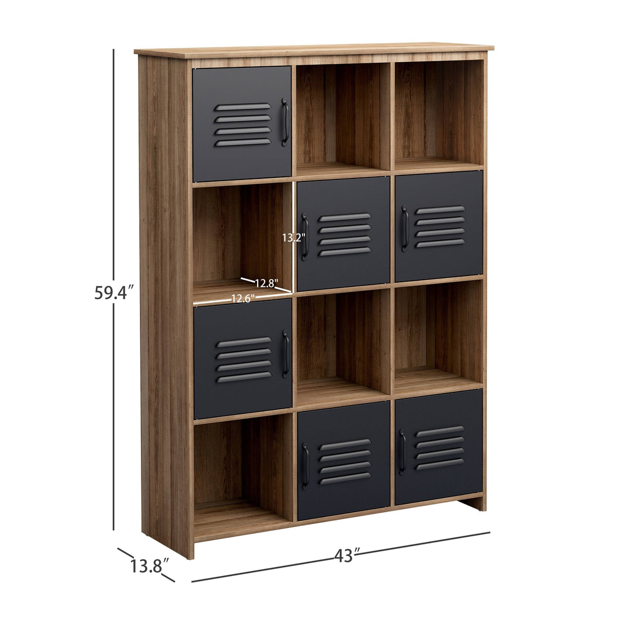 Modern Cube Bookcase with Shelf S33800