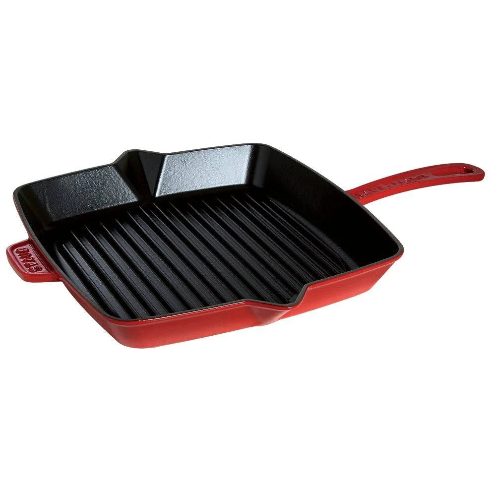 Cast Iron Square Grill Pan, 12-in, Dark Blue W590237