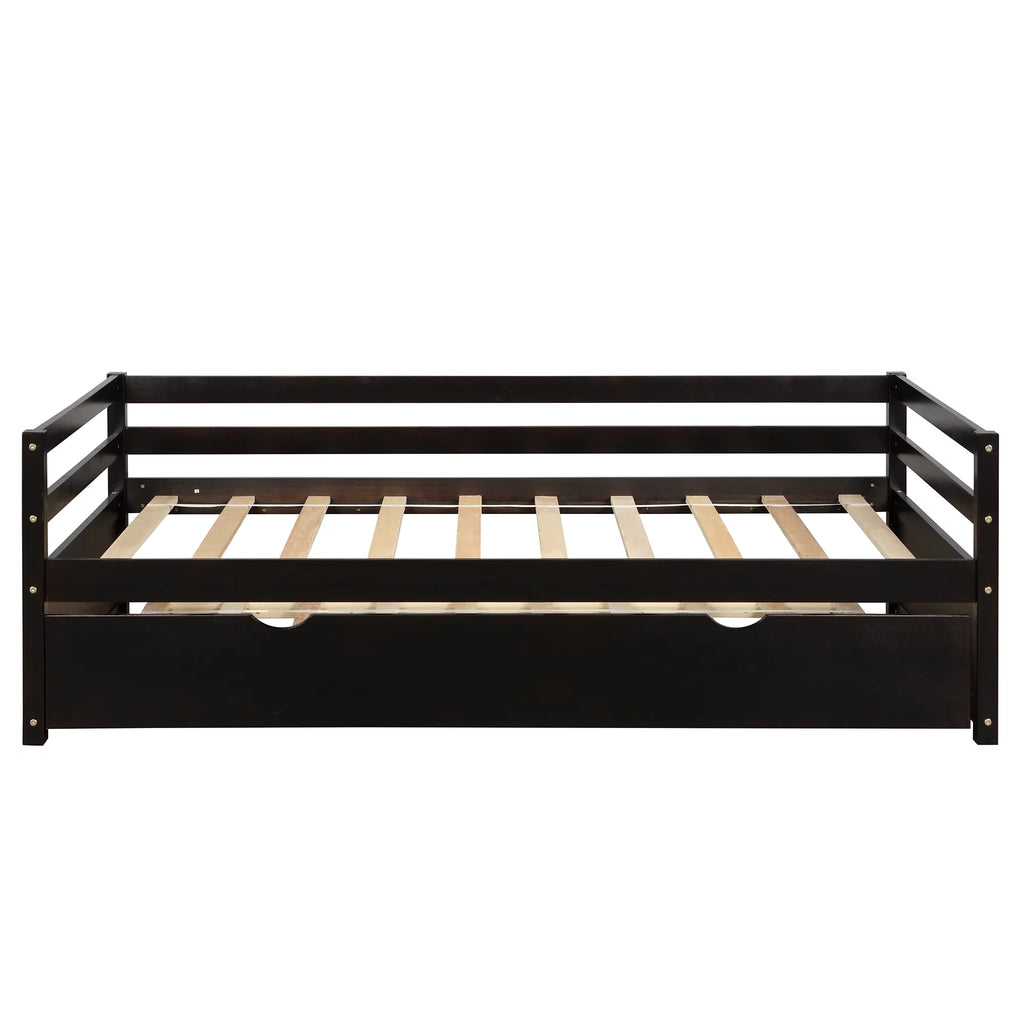 Convertible Pull Out Double Bed Sofa Bed with Roller Shelf V5199