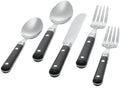 20-Piece Stainless Steel Flatware Set, Black, Service for 4 I1819