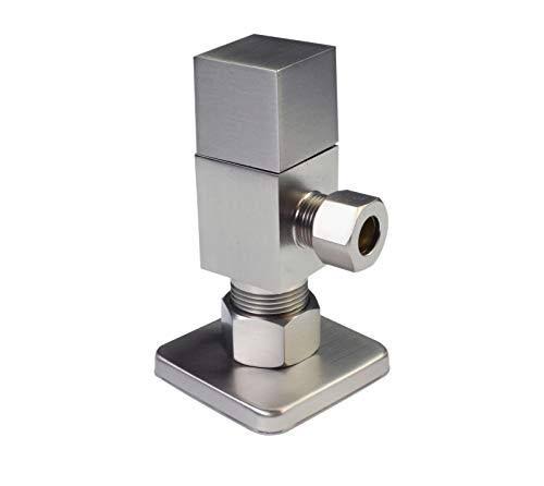 Satin Nickel Lavatory Supply Kit with Valves & Risers H95491