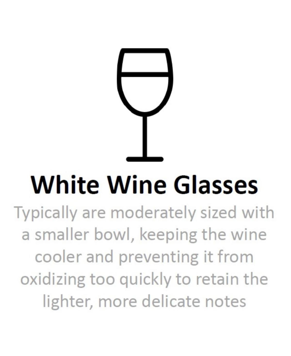 Set of 4 White Wine Glasses P696808