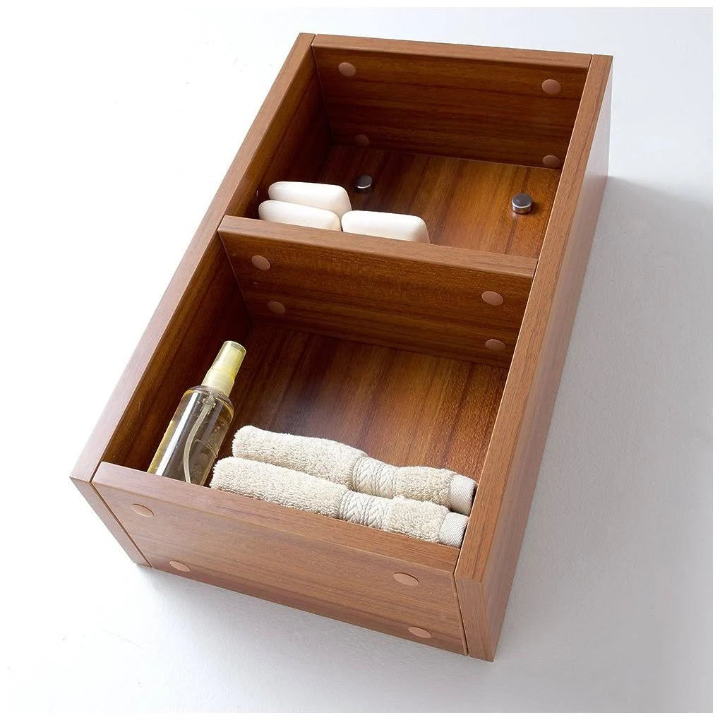 Teak Bathroom Linen Side Cabinet F122