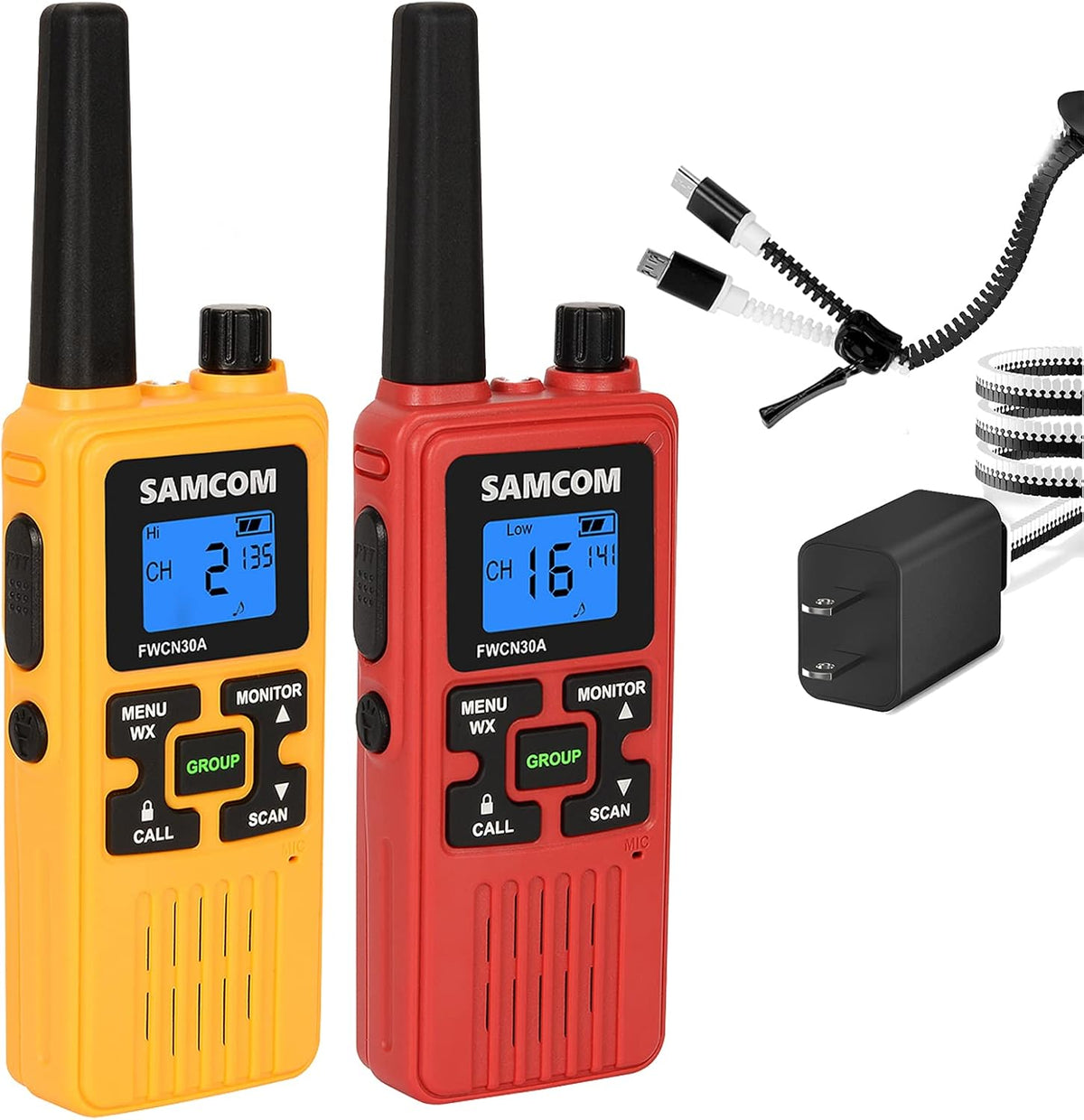 4 Packs Rechargeable Long Range Two Way Radio N879391