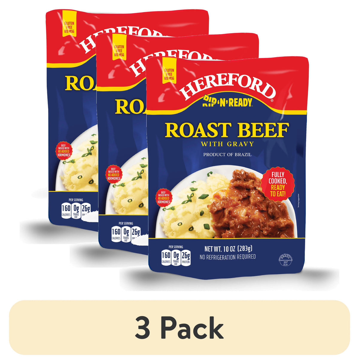 10 oz Fully Cooked Roast Beef with Gravy L31438