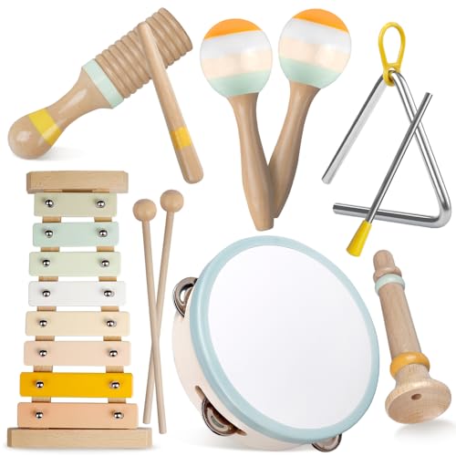 Wooden Percussion Instruments Set with Xylophone H69095