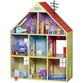 Wooden Playhouse with 2 Figures and 29 Accessories L635707