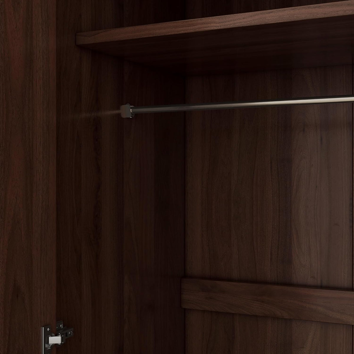 2-Door Wooden Wardrobe Armoire with 3 Storage Shelves H933