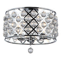 4 Light Semi Flush with Crystal Balls Polished W7482