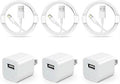 3 Pack iPhone Wall Charger with 6FT Charger Cord G402199