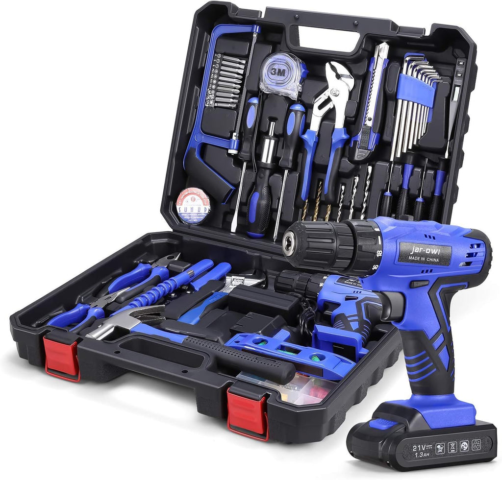 108 Piece Power Tool Combo Kit with 16.8V Cordless Drill G17634