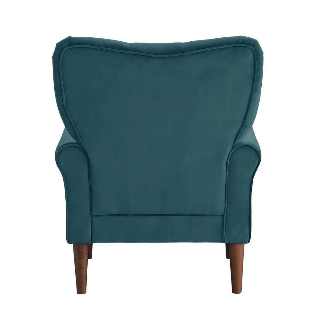 Teal Velvet Accent Chair B72309
