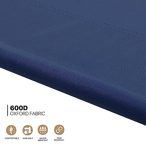 Navy Blue Folding Camping Cot with Storage Bag P5840