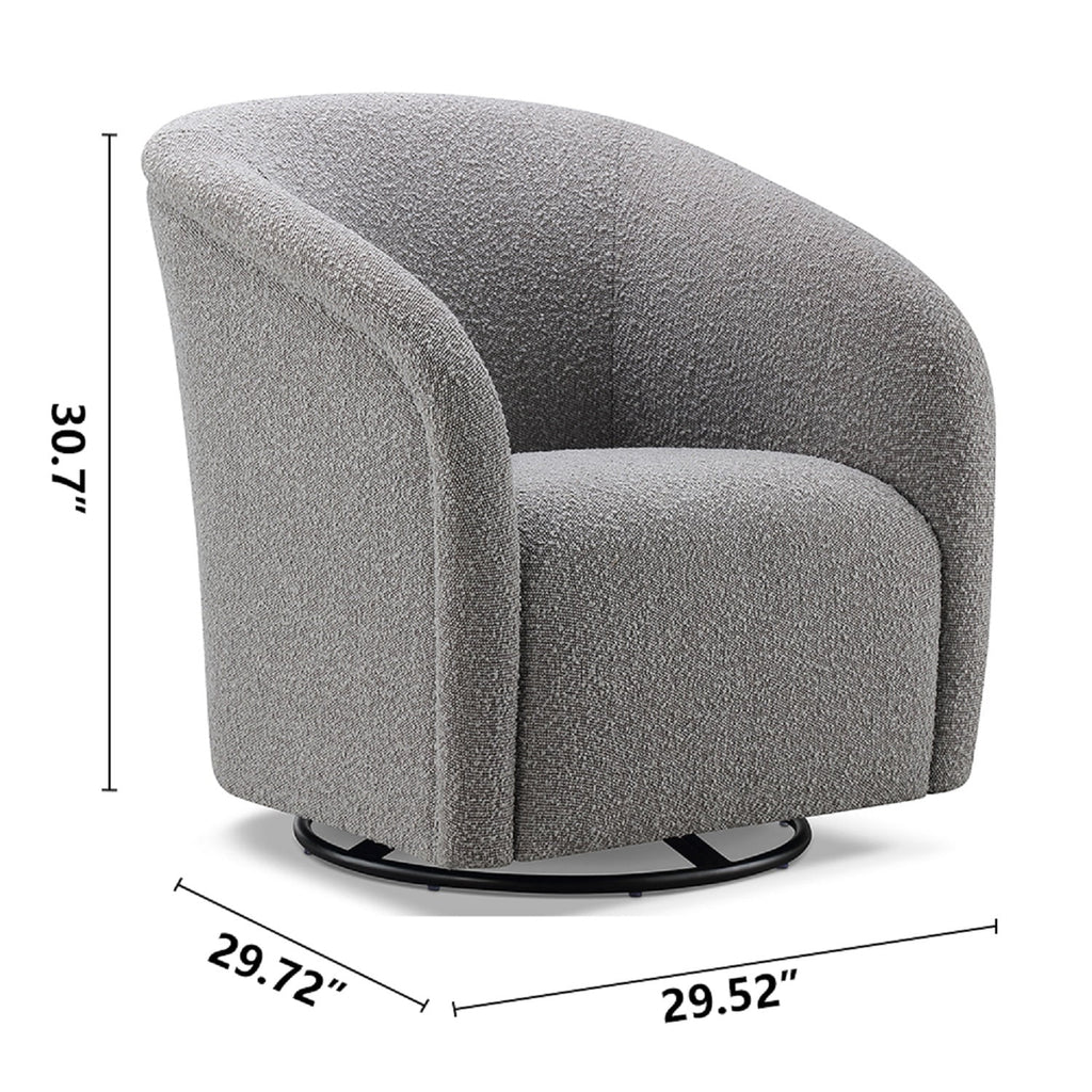 Dark Grey Polyester Loveseat with Side Bags F948