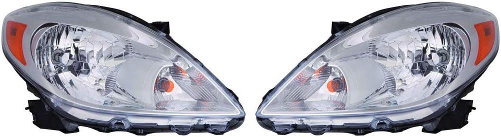 Headlight Assembly Pair for Nissan Versa Sedan 2012-2014 O997