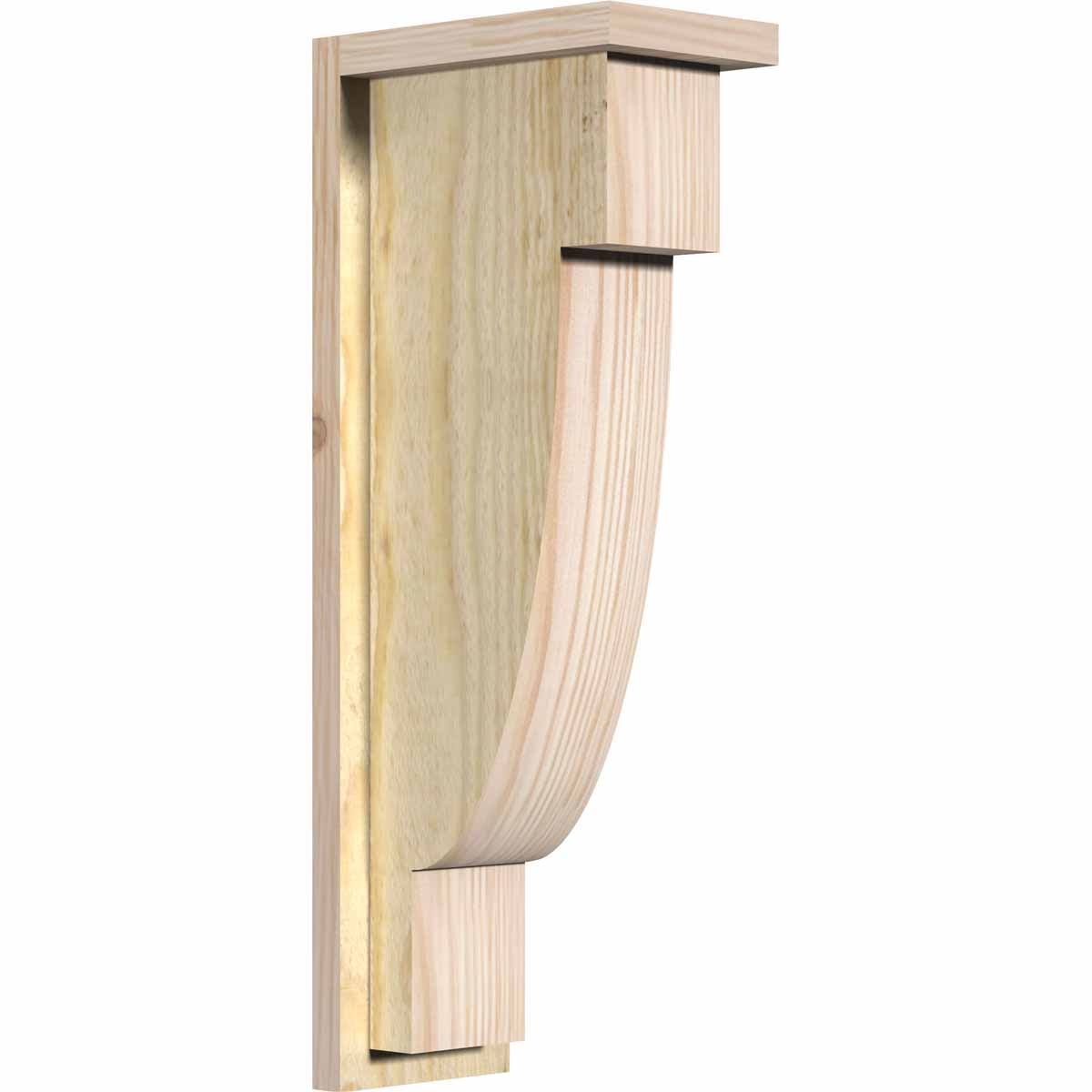 Alpine Rough Sawn Corbel with Backplate, Douglas Fir R248
