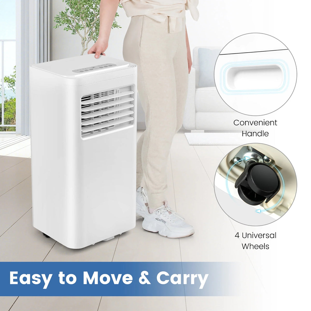 5000 BTU Portable Air Conditioner 3-in-1 T8943