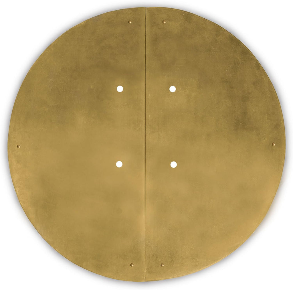 Fat Brass Cabinet Face Plate Backplate Hardware Set Pack of 2 W13999