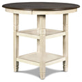 White Round Counter Table D425