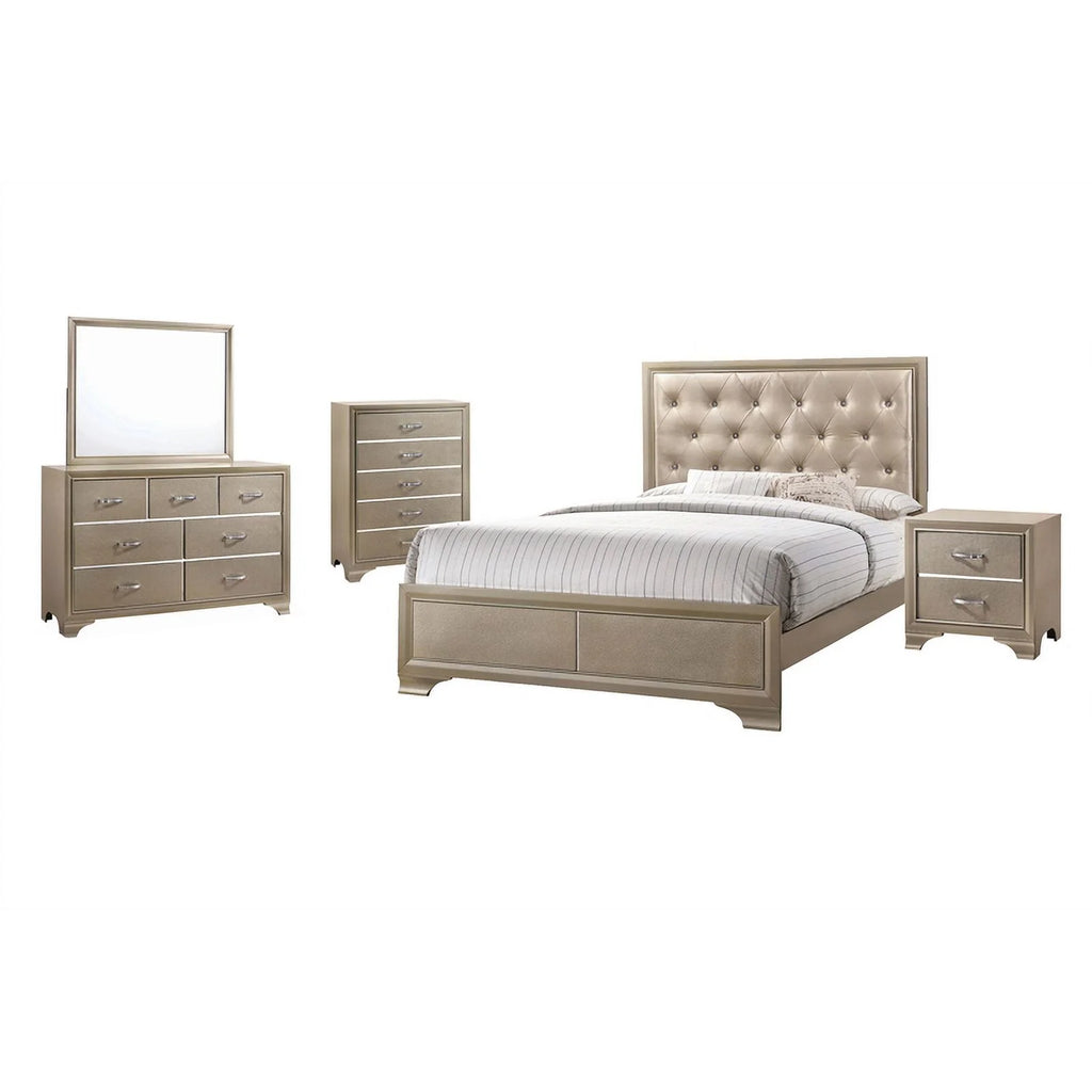 5 Piece Queen Wood Bedroom Set I447230