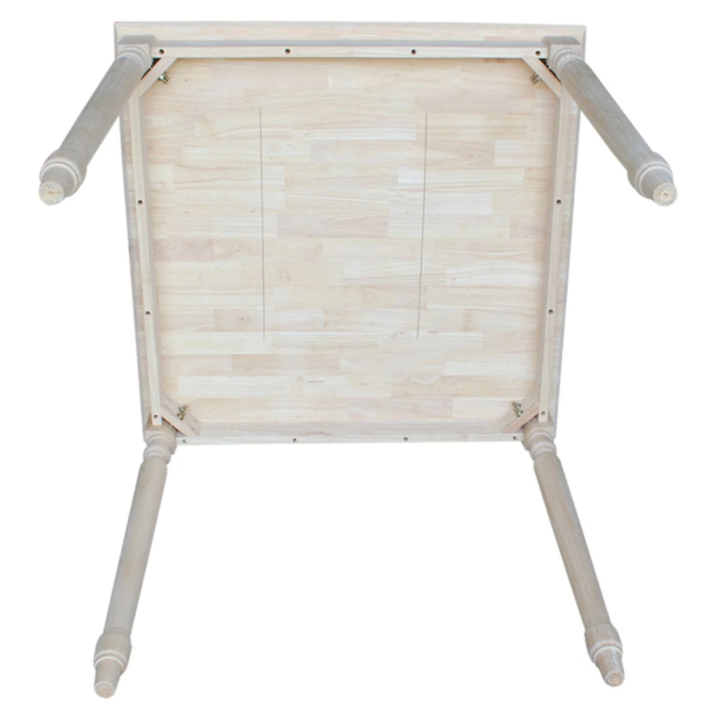 Solid Wood Top Table with Turned Legs B72201