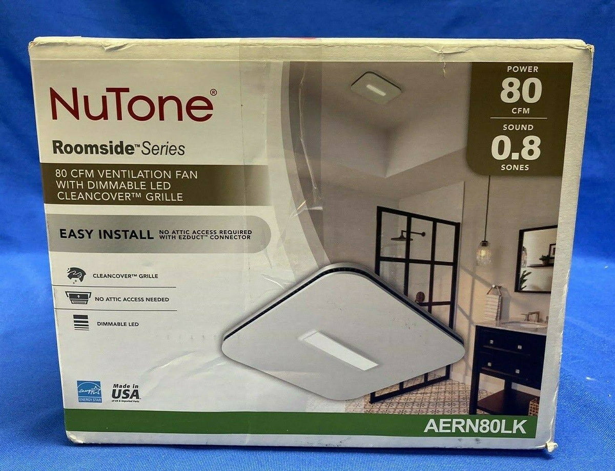 80 CFM Bathroom Exhaust Fan with LED Clean Cover E995335