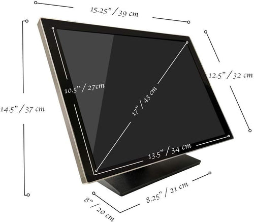 17 Inch Capacitive LED Backlit Multi-Touch HDMI Monitor, 4:3 Display 1280 x 1024 G613