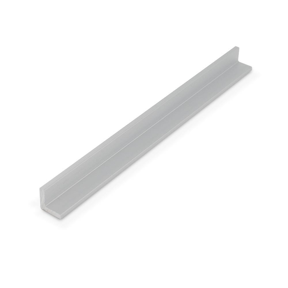 Satin Finish Aluminum Angle Moulding, 1/2 inch x 1/2 inch x 1/8 inch, 48 inch Lengths, Pack of 3 R313