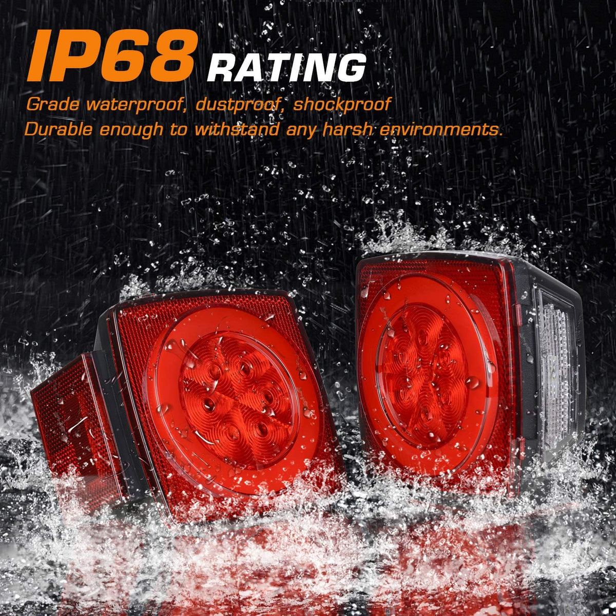 Submersible LED Trailer Light Kit IP68 Waterproof Z2698