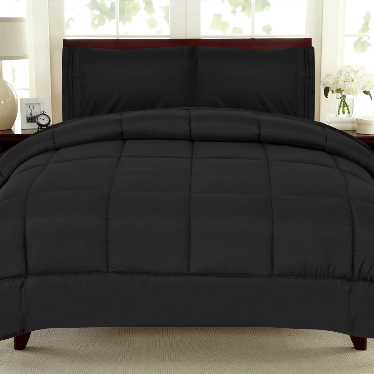 Black 5 Piece Bed in a Bag Comforter Set King Z59747