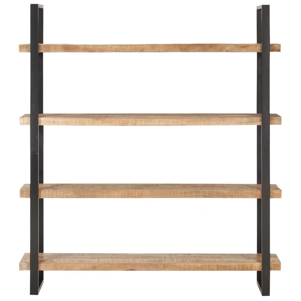 4-Tier Rough Mango Wood Bookcase B30098