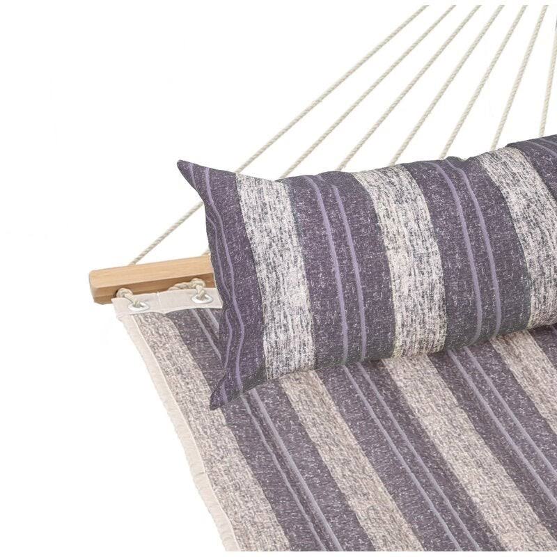 Blue Stripe Padded Hammock with Spreader Bar Q949