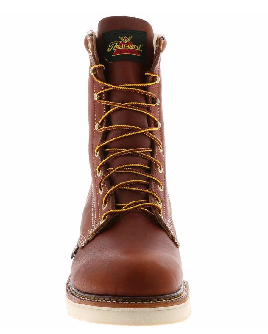 8-Inch Plain Toe Wedge Work Boots R662