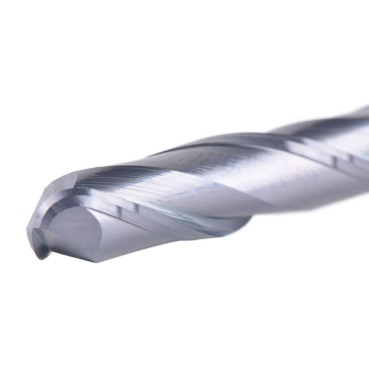 Ball Nose Carbide End Mill CNC Cutter Router Bits Double Flutes Spiral Milling Tool 1/4 inch Shank 3 inch Over Length Pack of 2 D939045