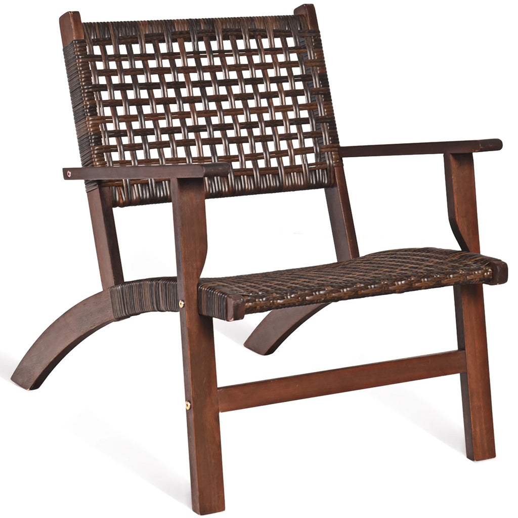 3PCS Patio Rattan Furniture Set Coffee Table G5605