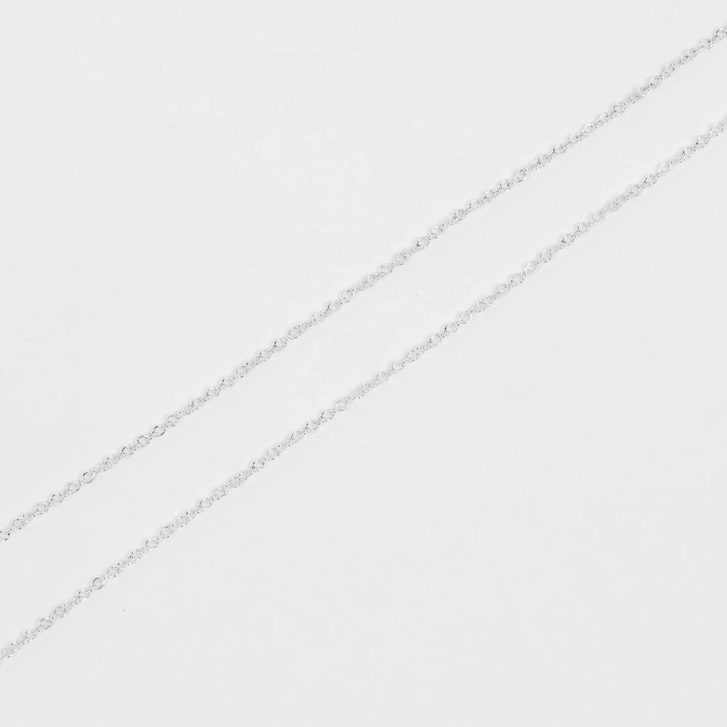Open Heart Necklace 925 Silver Pink Sapphire W636