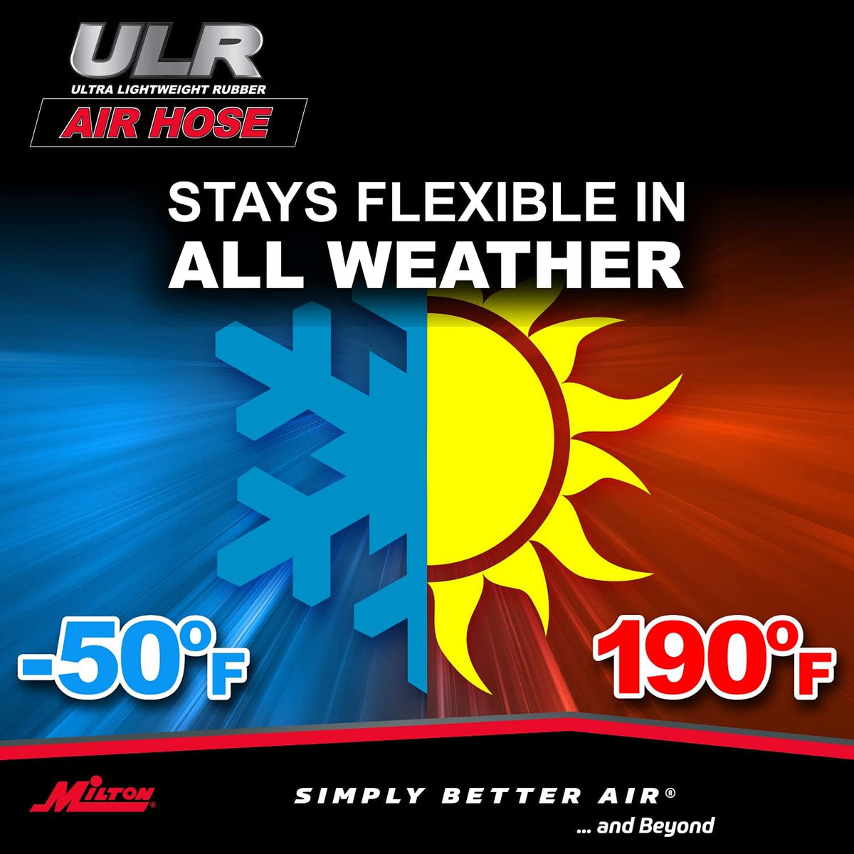 50 ft. x 1/2 ID Ultra Lightweight Rubber Air Hose S2629