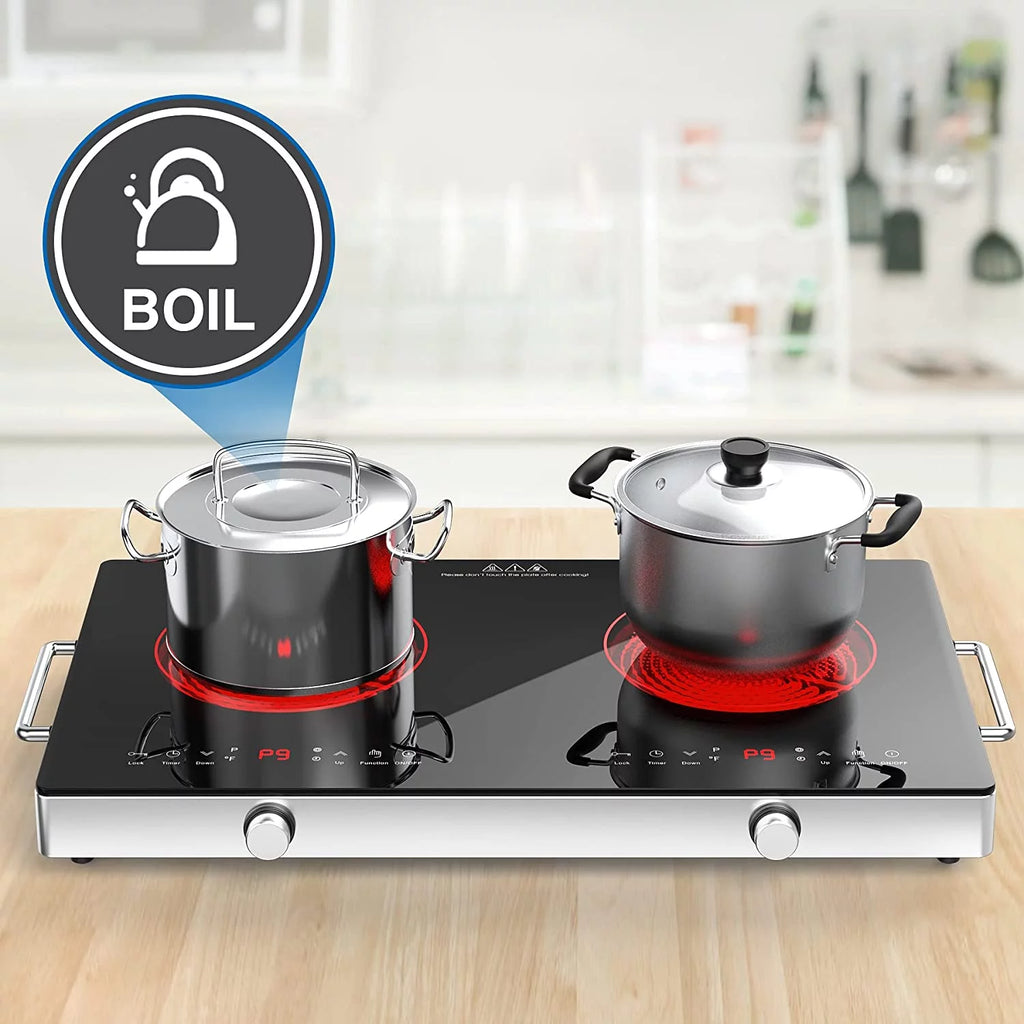 2 Burners 2400W Portable Electric Cooktop I8853