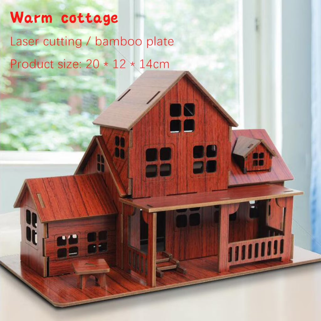 3D Paper Puzzle House Villa B5322