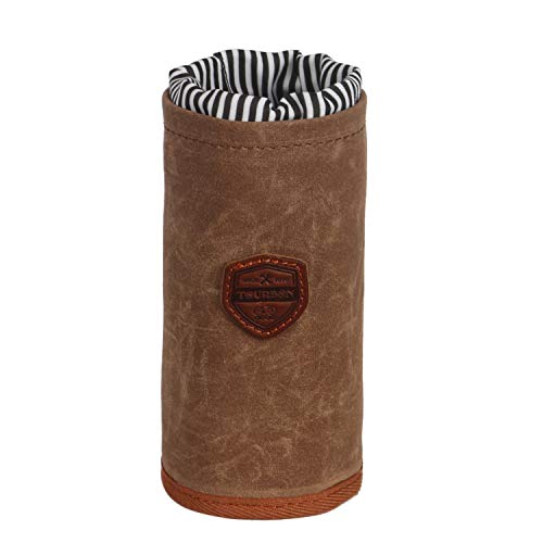 Canvas Bike Handlebar Pouch Water Bottle Cup Holder E3258